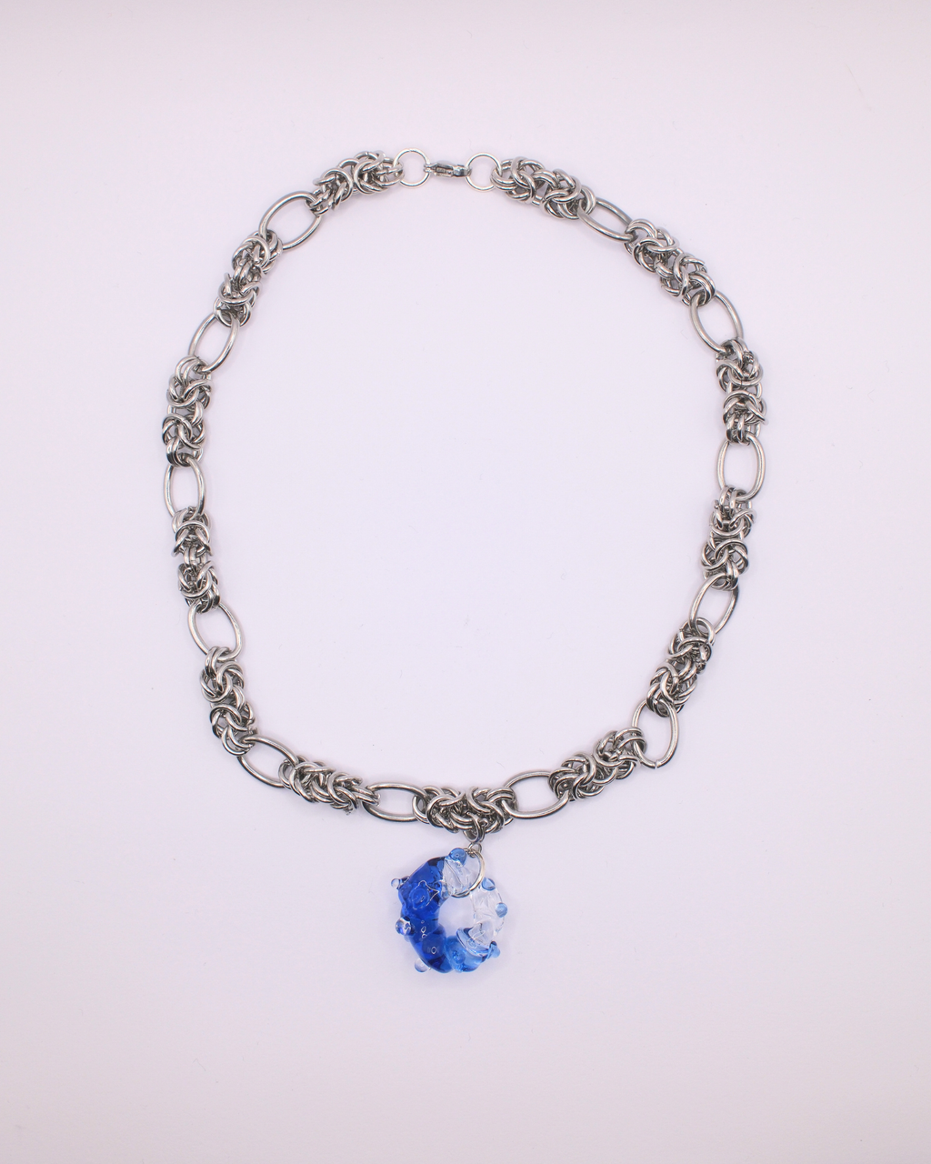 Chain Necklace w/ Denis Glass Charm