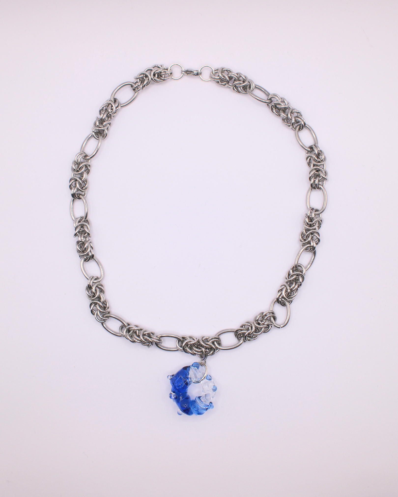 Chain Necklace w/ Denis Glass Charm