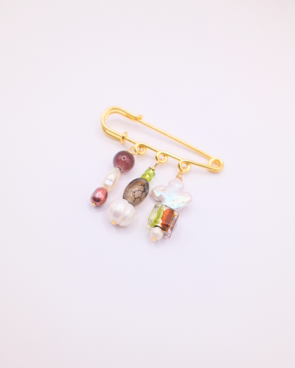 Puffaura Pin Brooch - Forrest