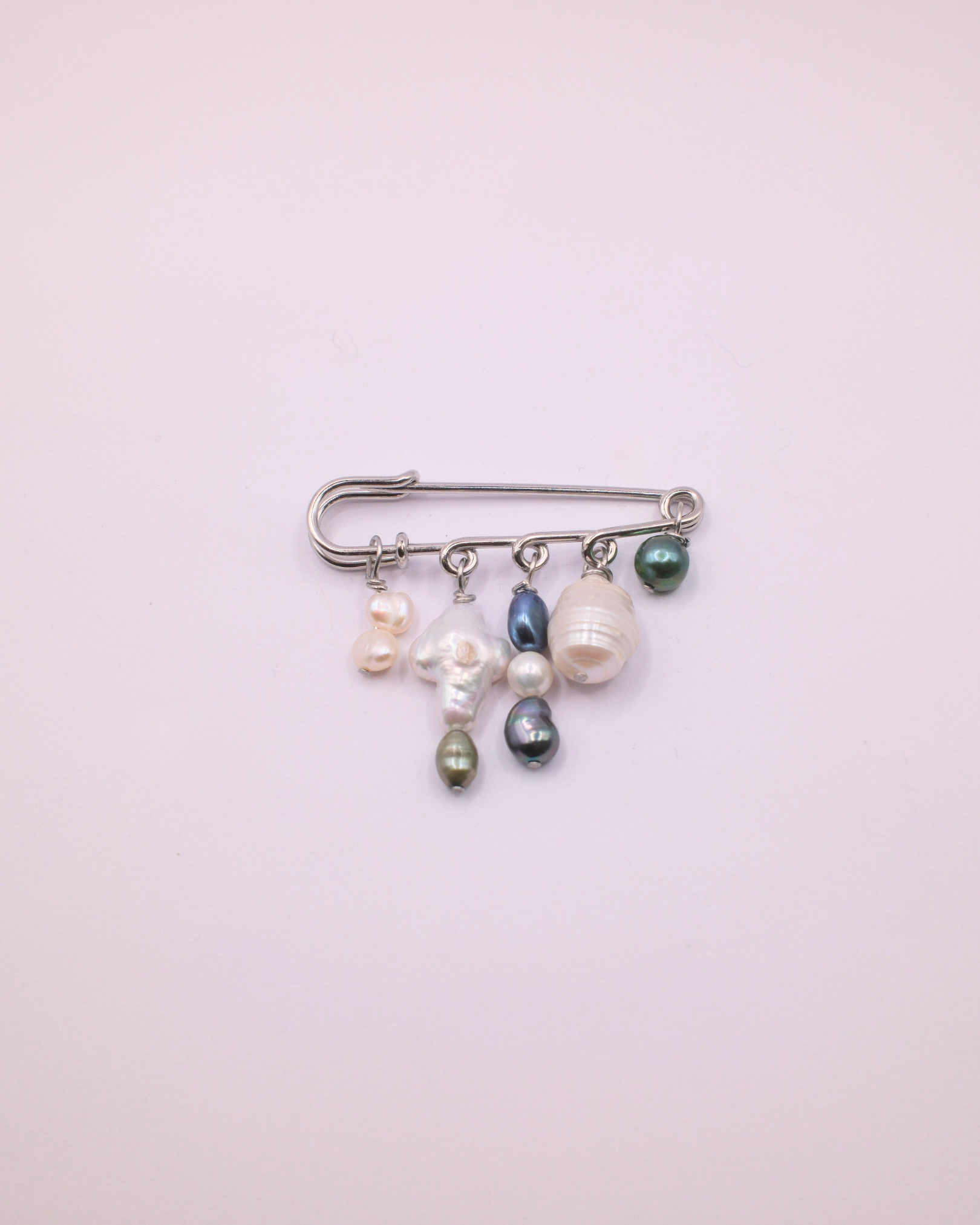 Puffaura Pin Brooch - Moss
