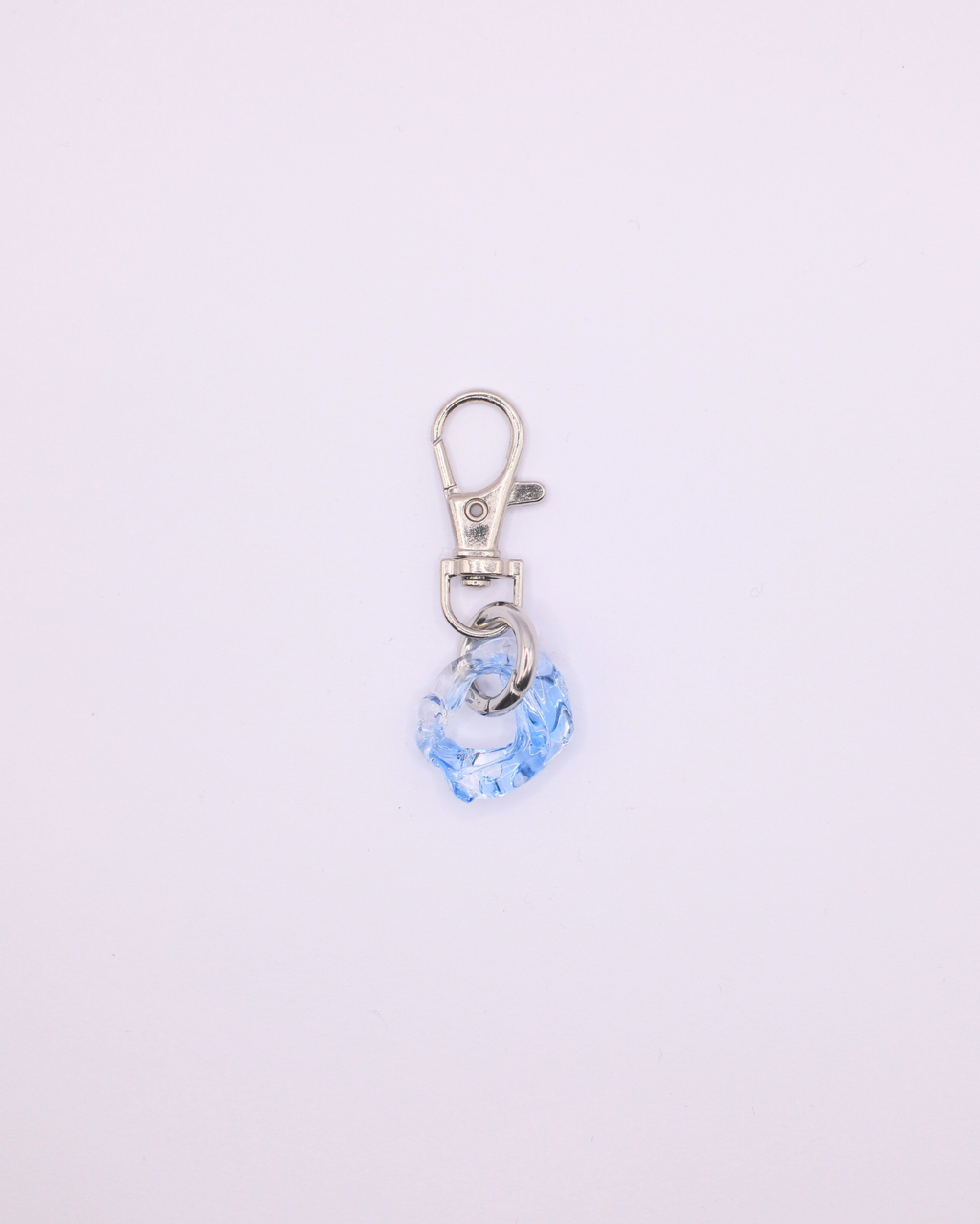 Glass Keyring - Blue