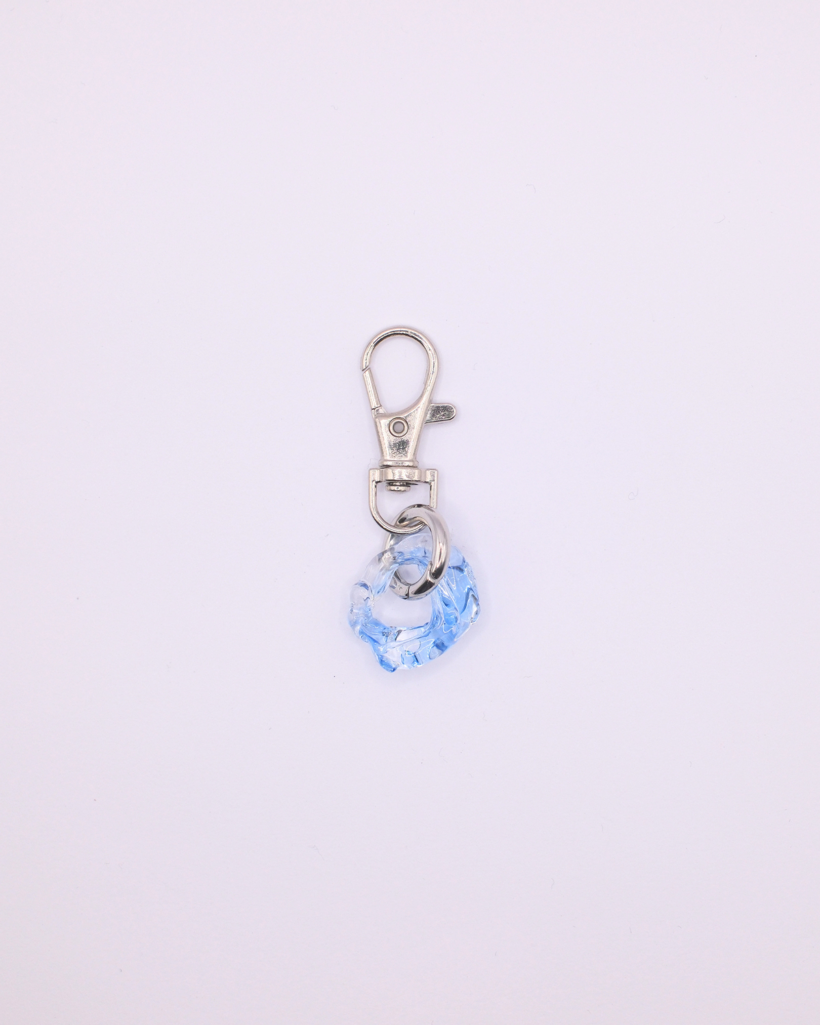 Glass Keyring - Blue