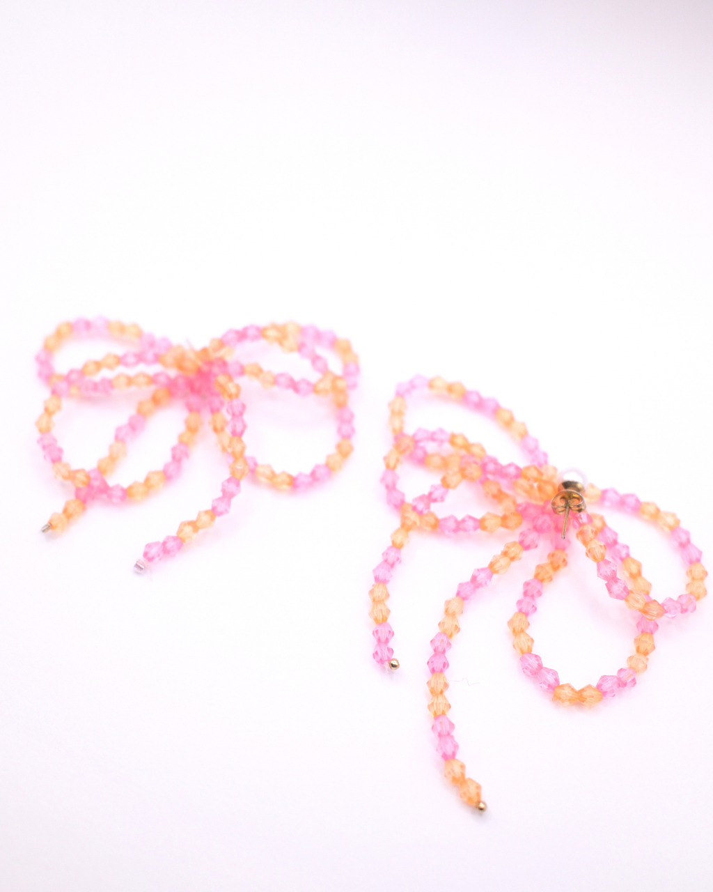 Fireworks Earrings - Pink and Orange