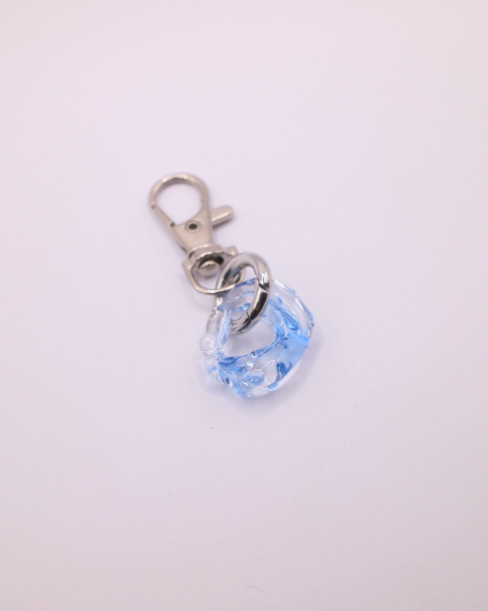 Glass Keyring - Blue