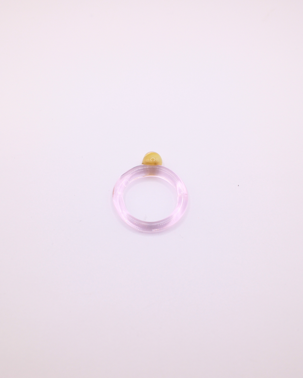 Bobble Glass Ring - Pink and Green