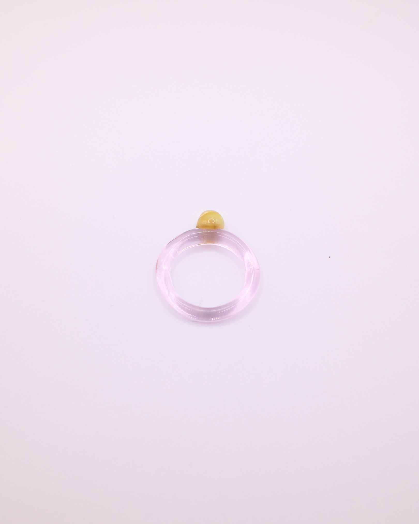 Bobble Glass Ring - Pink and Green