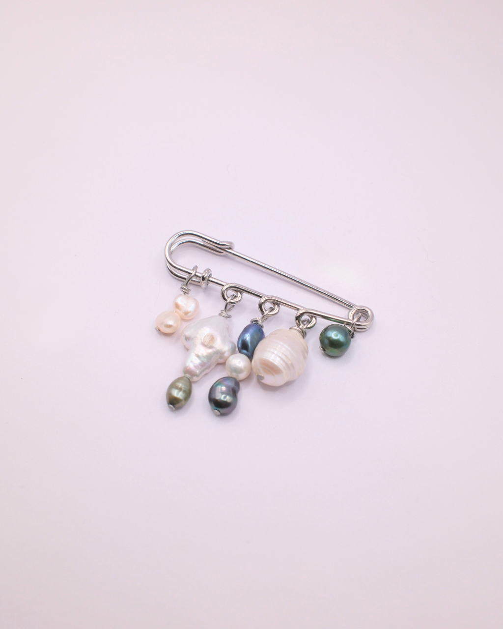 Puffaura Pin Brooch - Moss