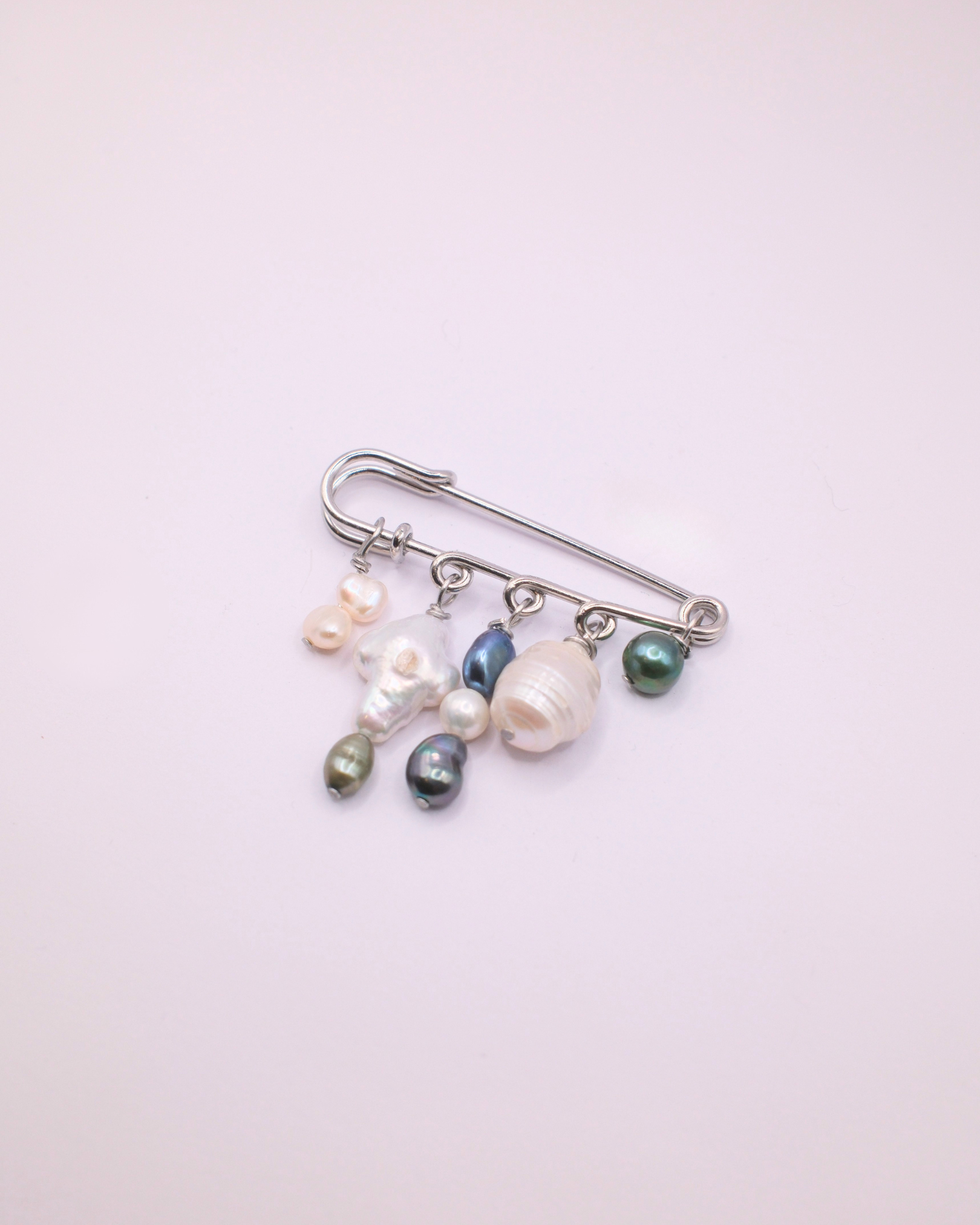 Puffaura Pin Brooch - Moss