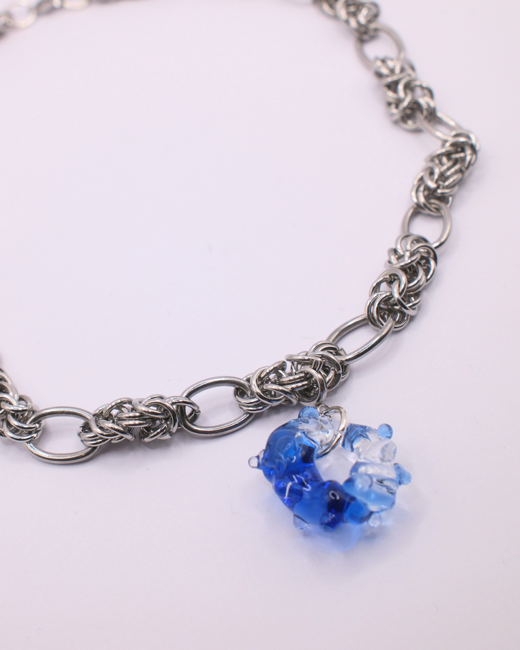 Chain Necklace w/ Denis Glass Charm