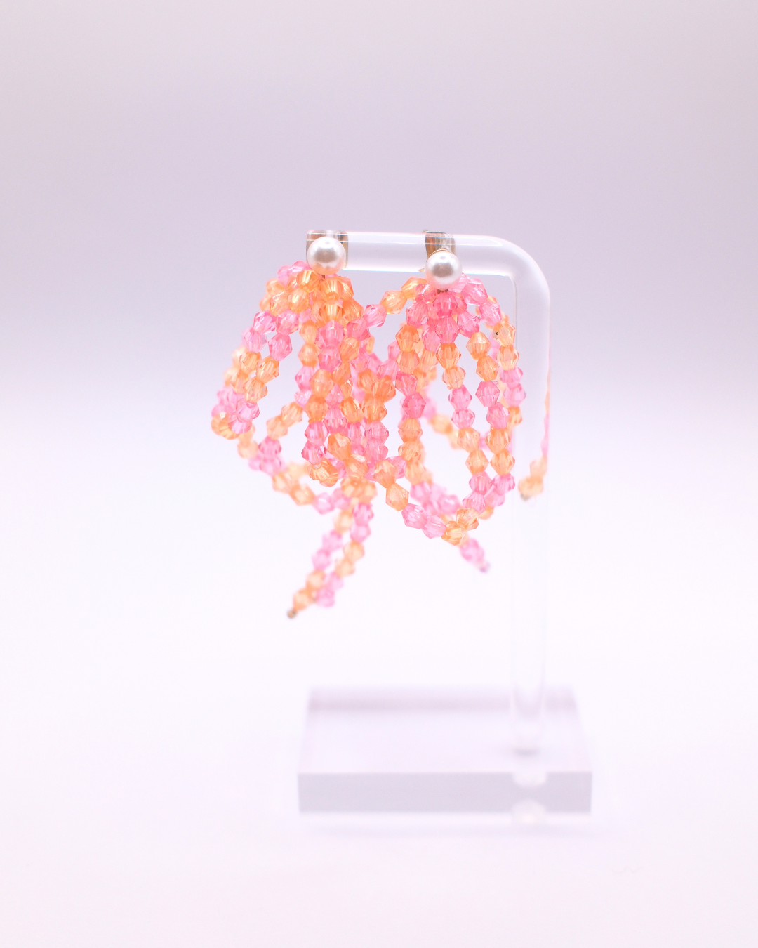 Fireworks Earrings - Pink and Orange