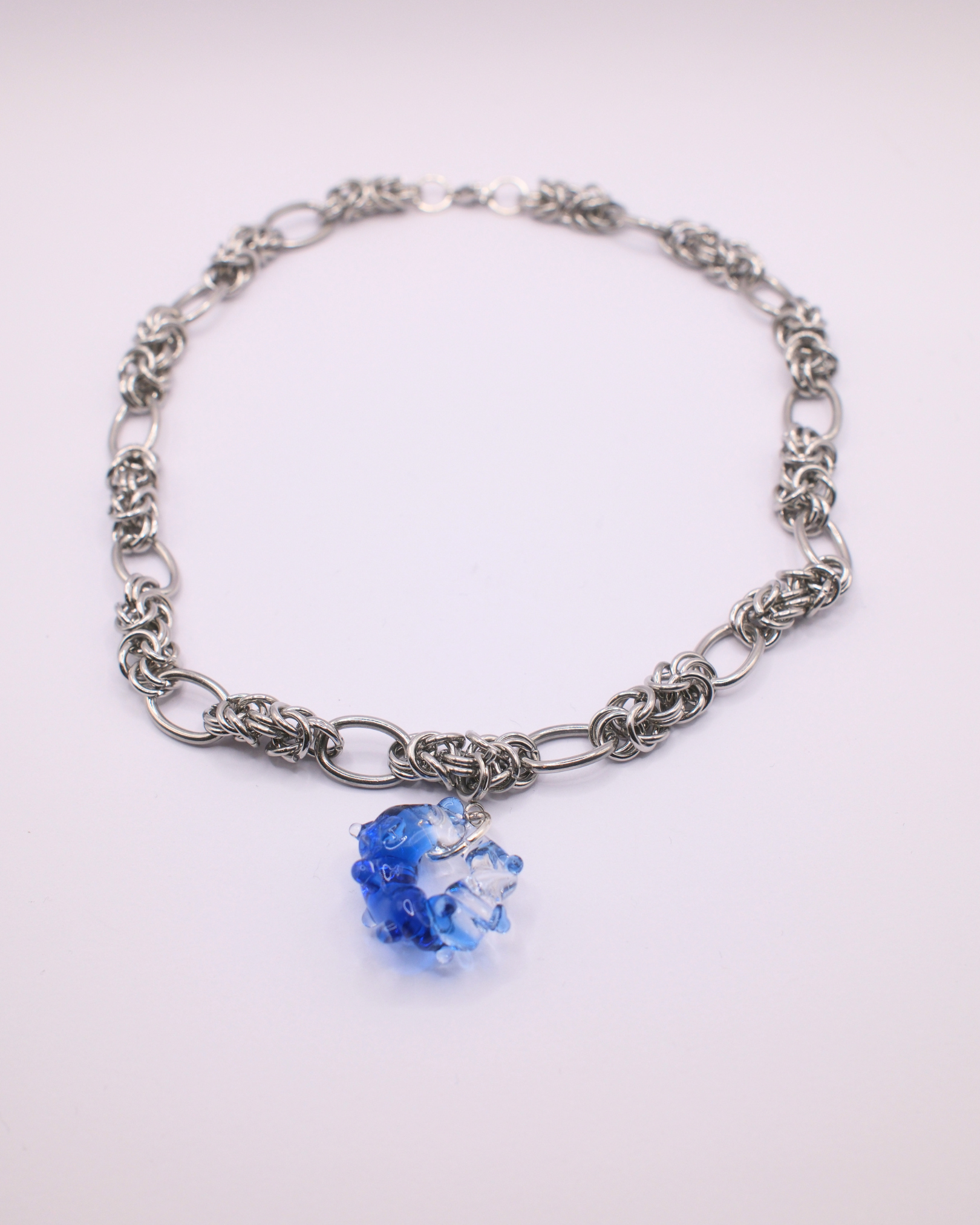Chain Necklace w/ Denis Glass Charm