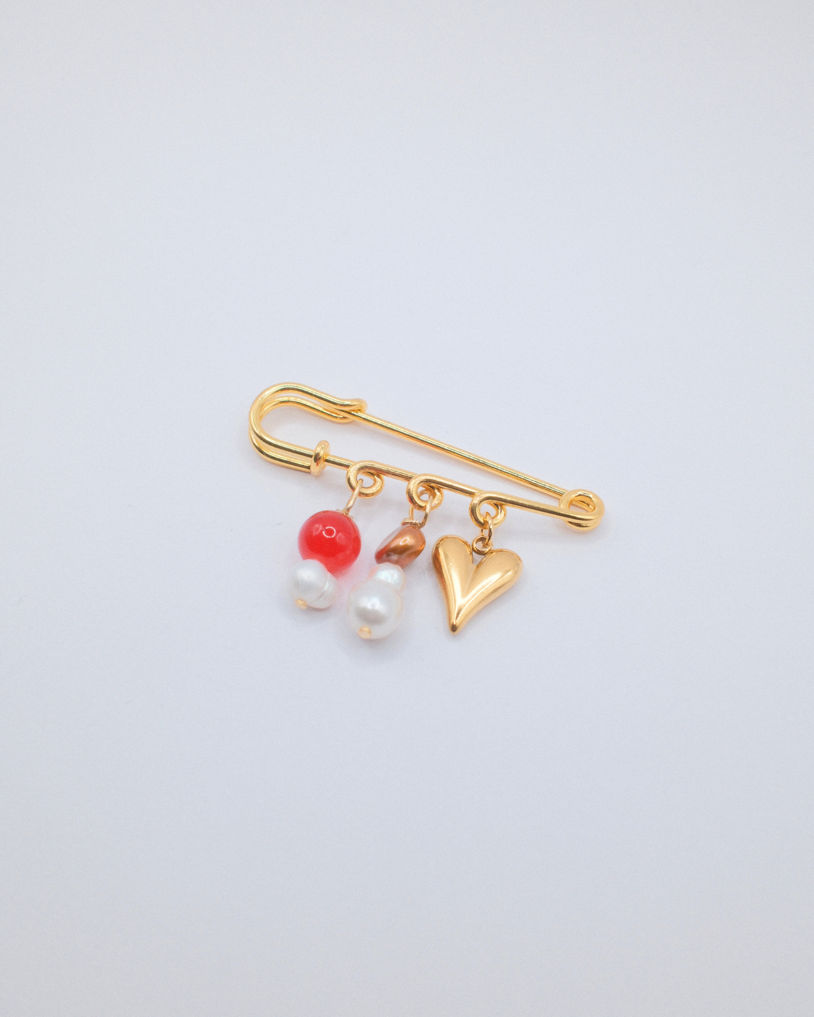 Puffaura Pin Brooch - Heart