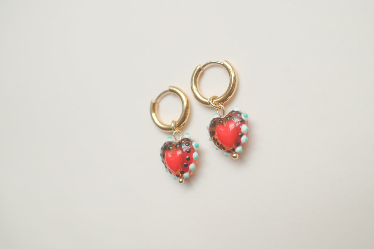 Hayley Heart Earrings
