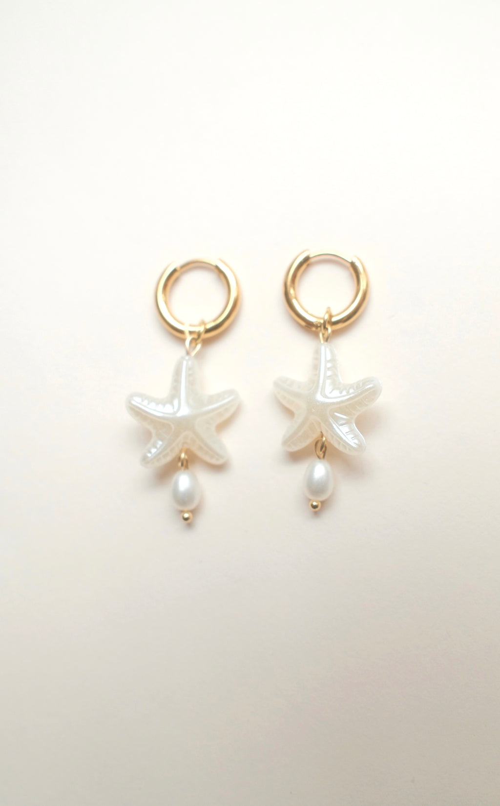 Pearly Starfish Earrings