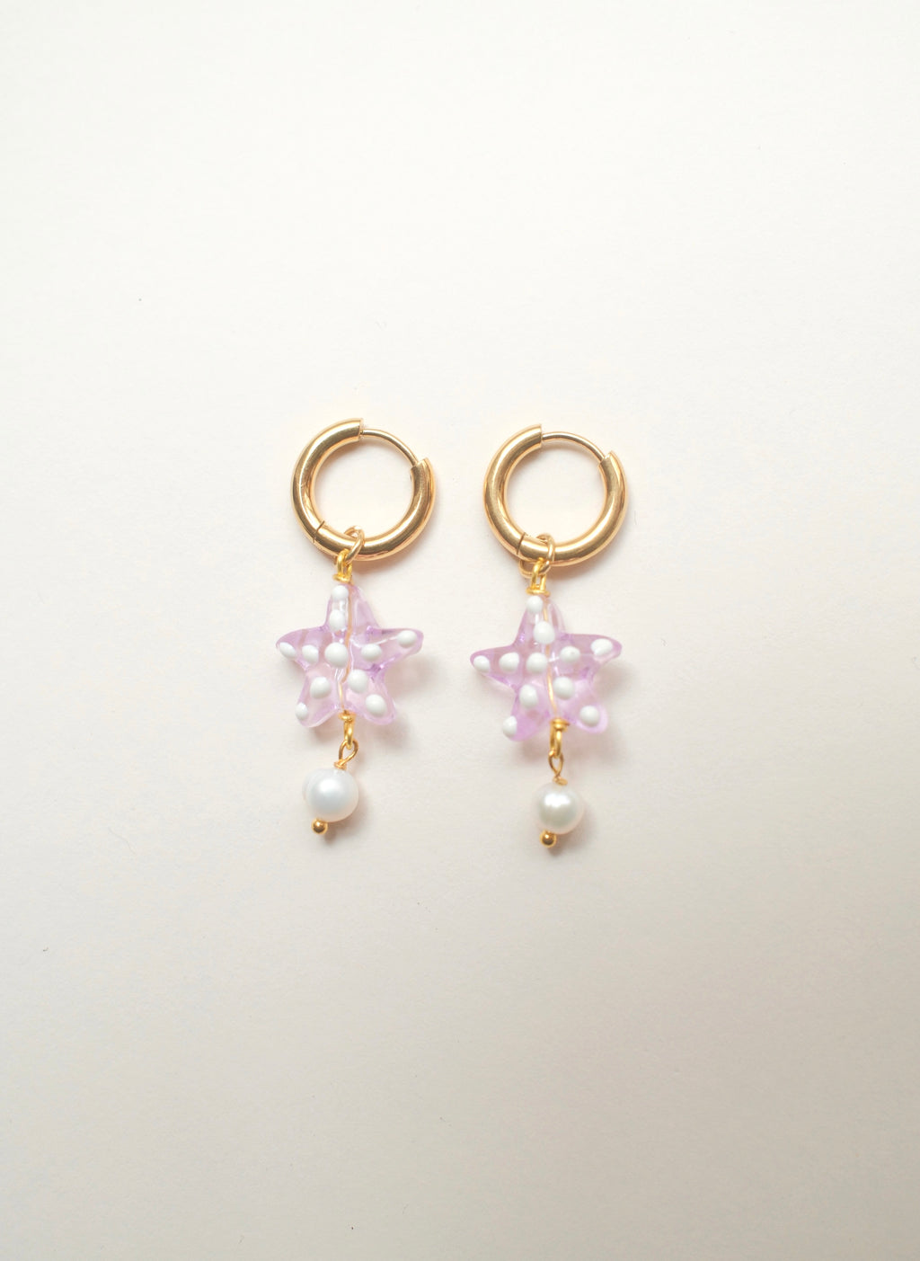 Starfish Earrings with Pearl