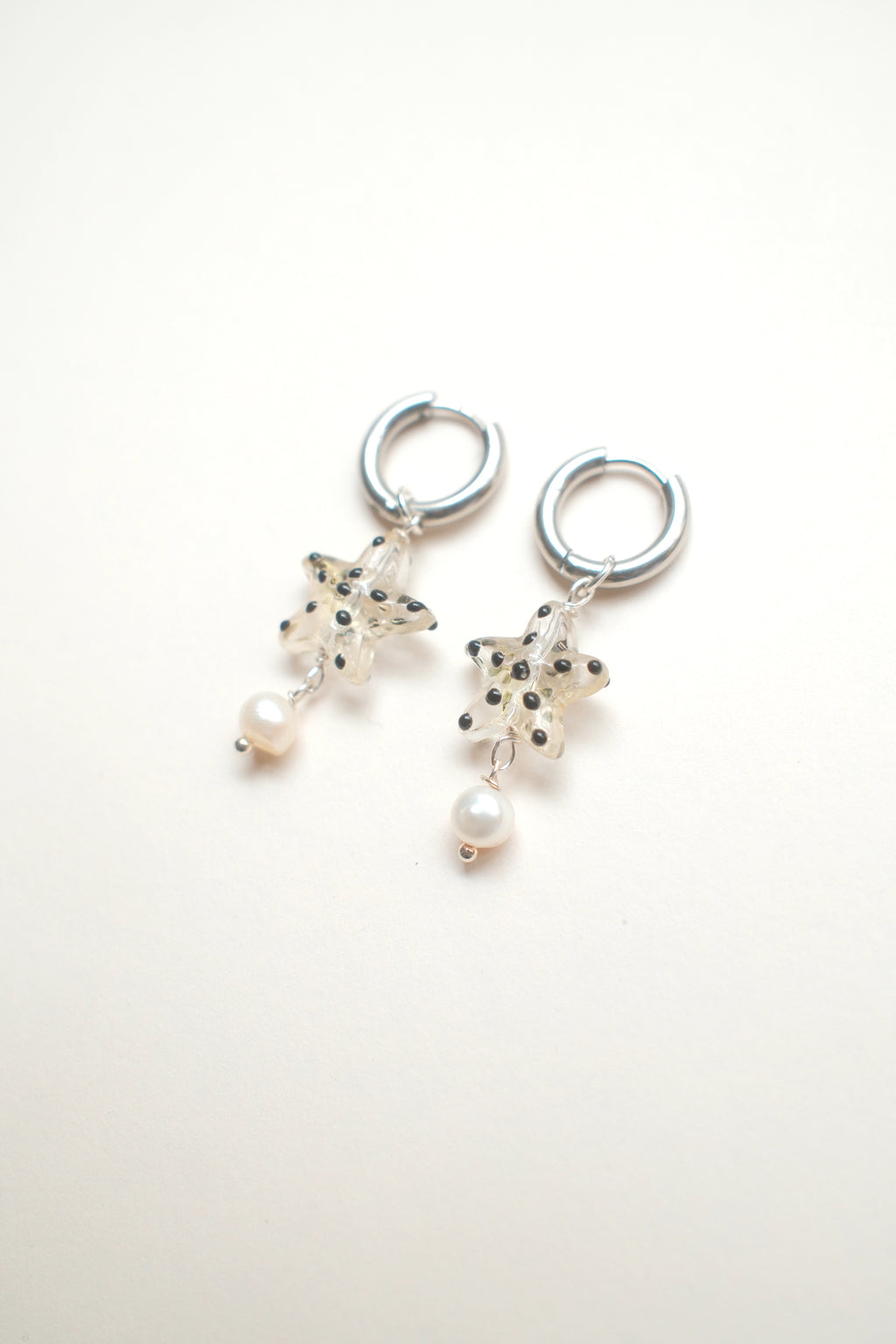 Starfish Earrings with Pearl