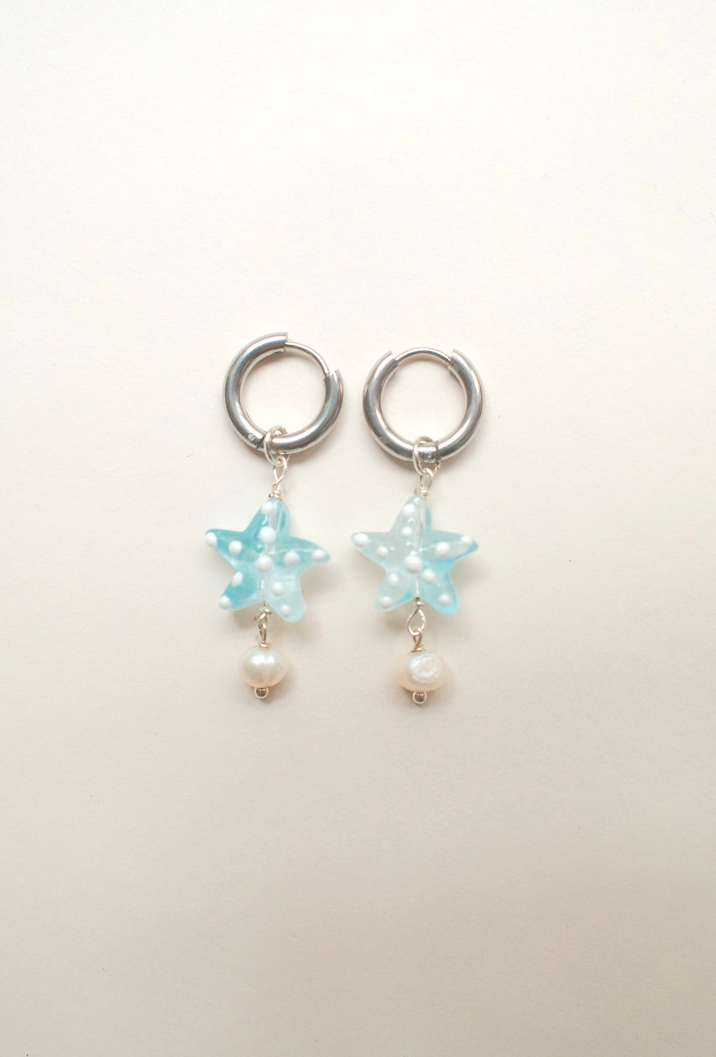 Starfish Earrings with Pearl