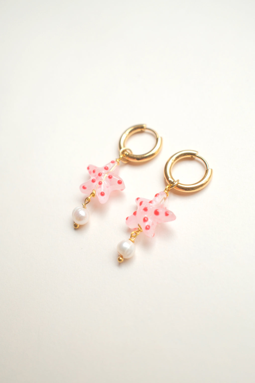 Starfish Earrings with Pearl