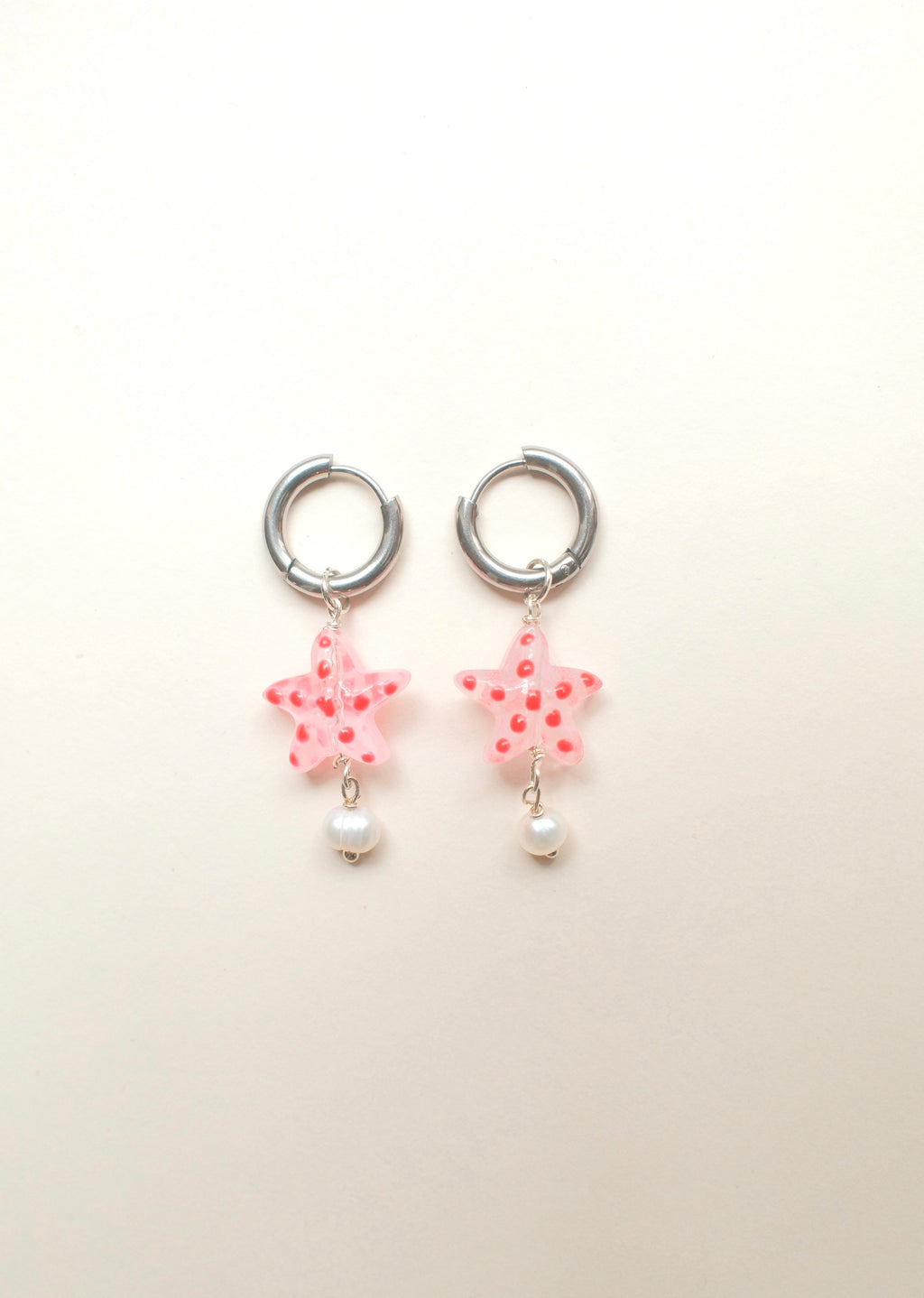 Starfish Earrings with Pearl