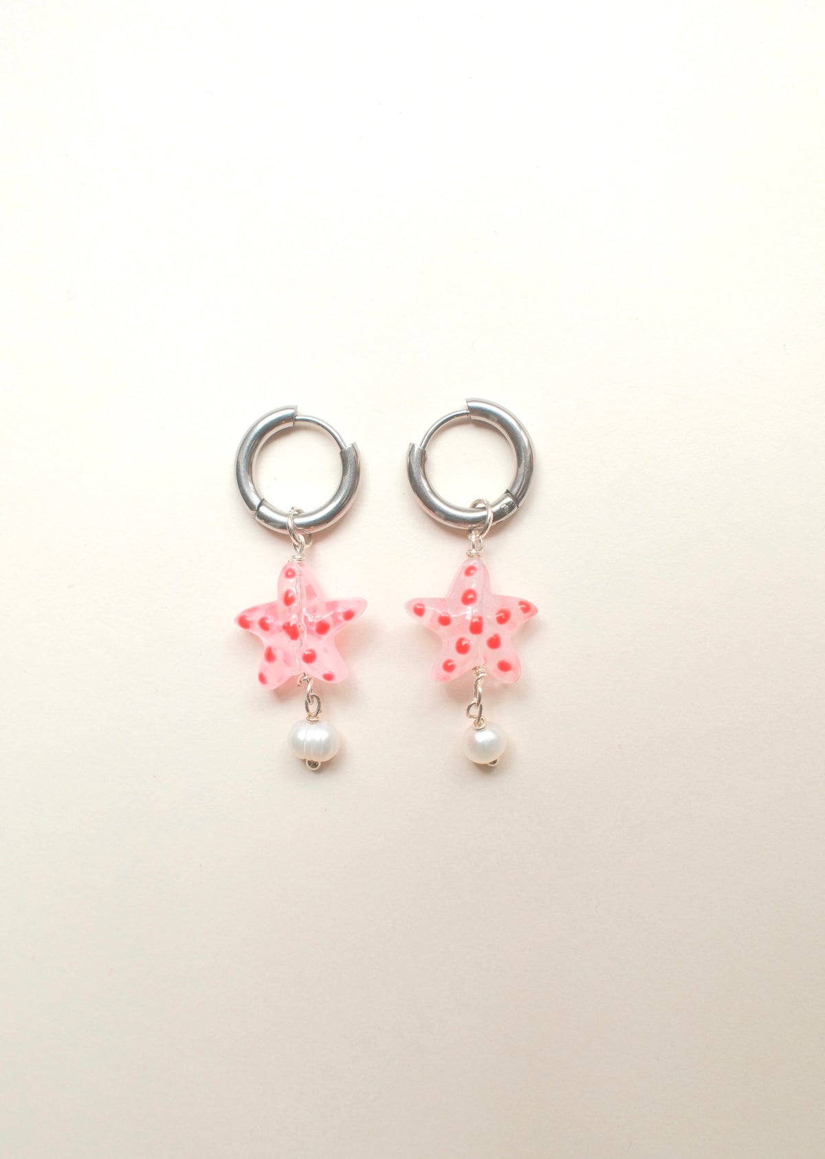 Starfish Earrings with Pearl