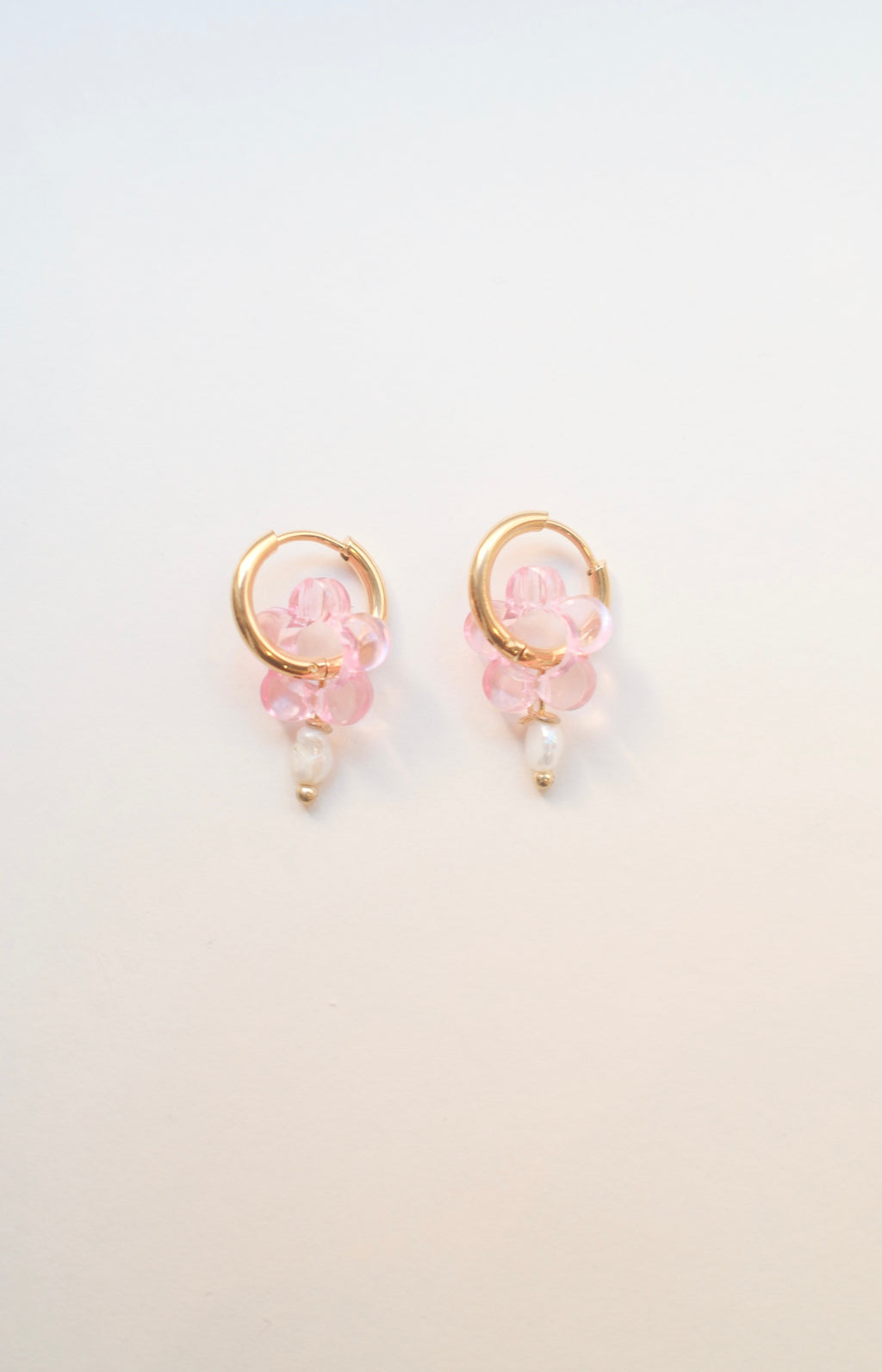 Hattie Flower Pearl Hoops