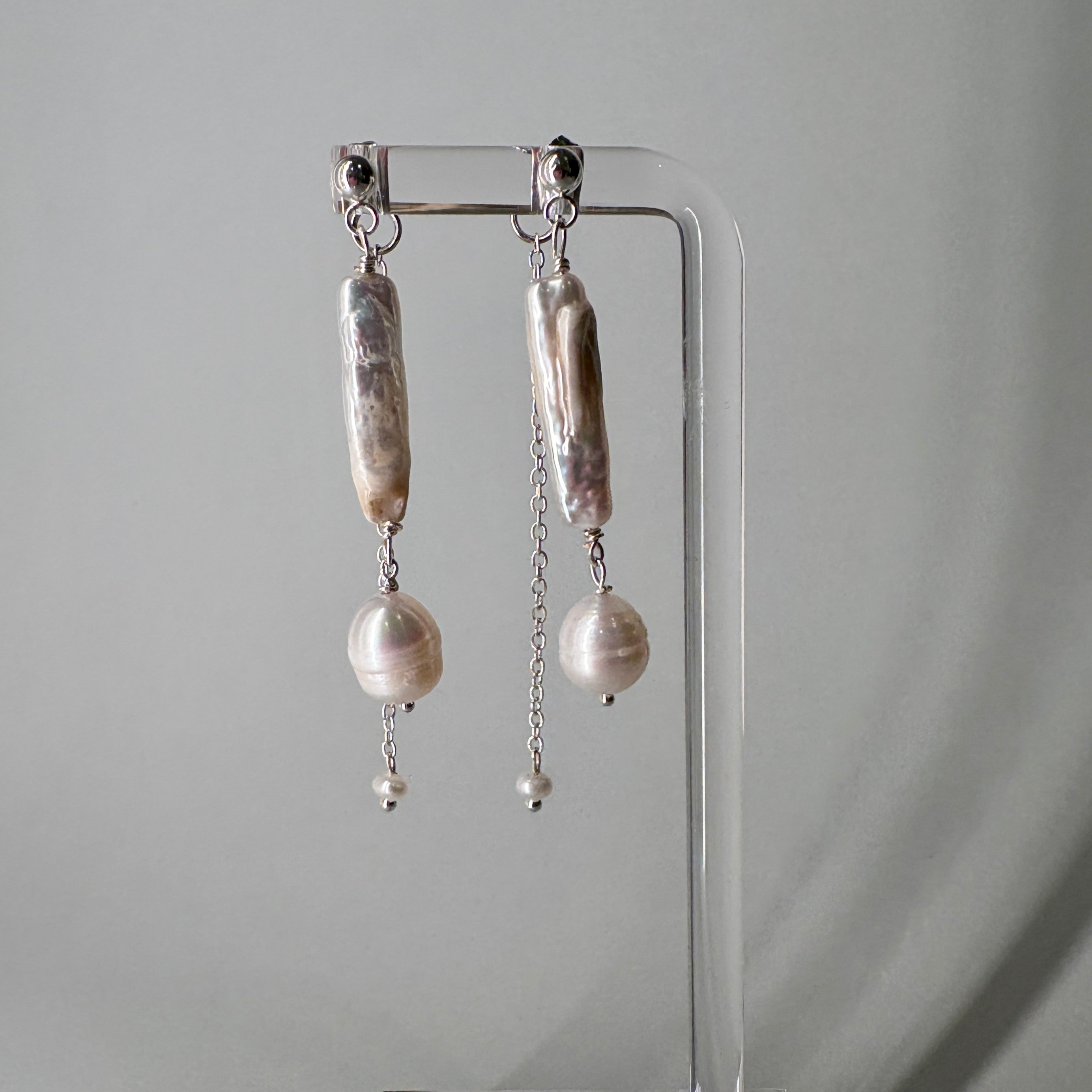 Rose Pearl Earrings